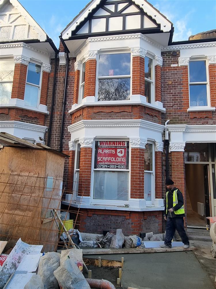 Scaffold alarm installation in Queens Park, LONDON NW6  - January 2023