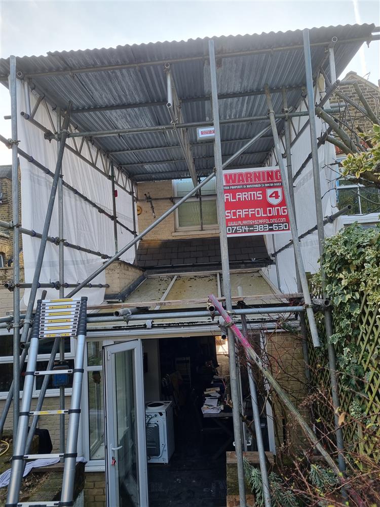 Scaffold alarm installation in Chiswick, London W4 3 - February 2023