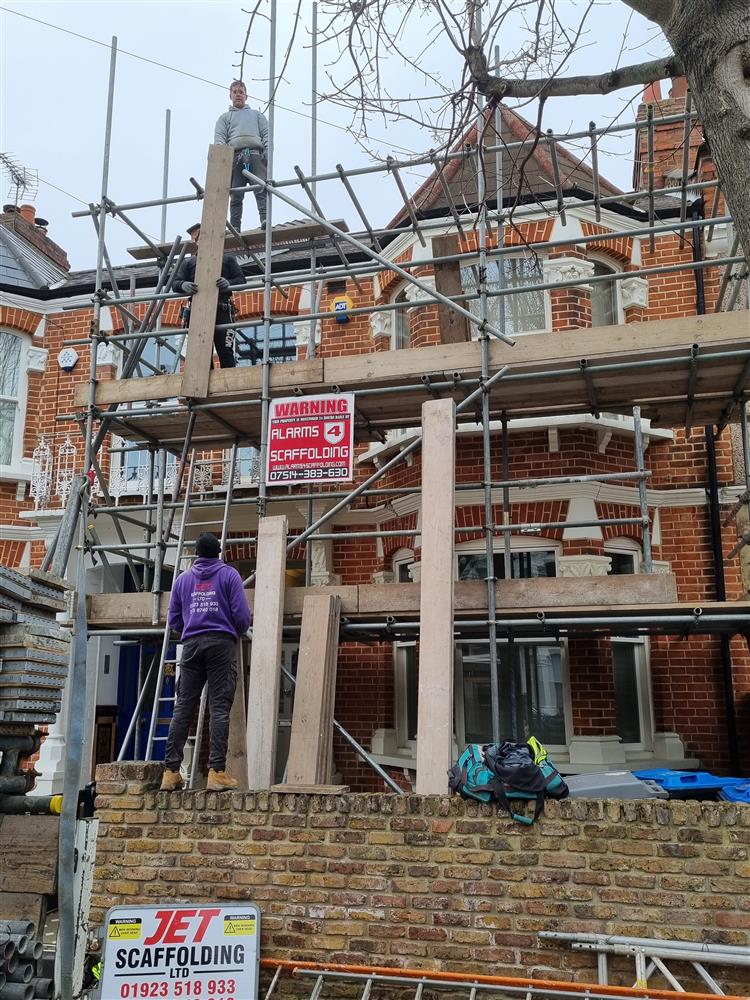 Scaffold alarm installation in Kensal rise, London NW6  - February 2023