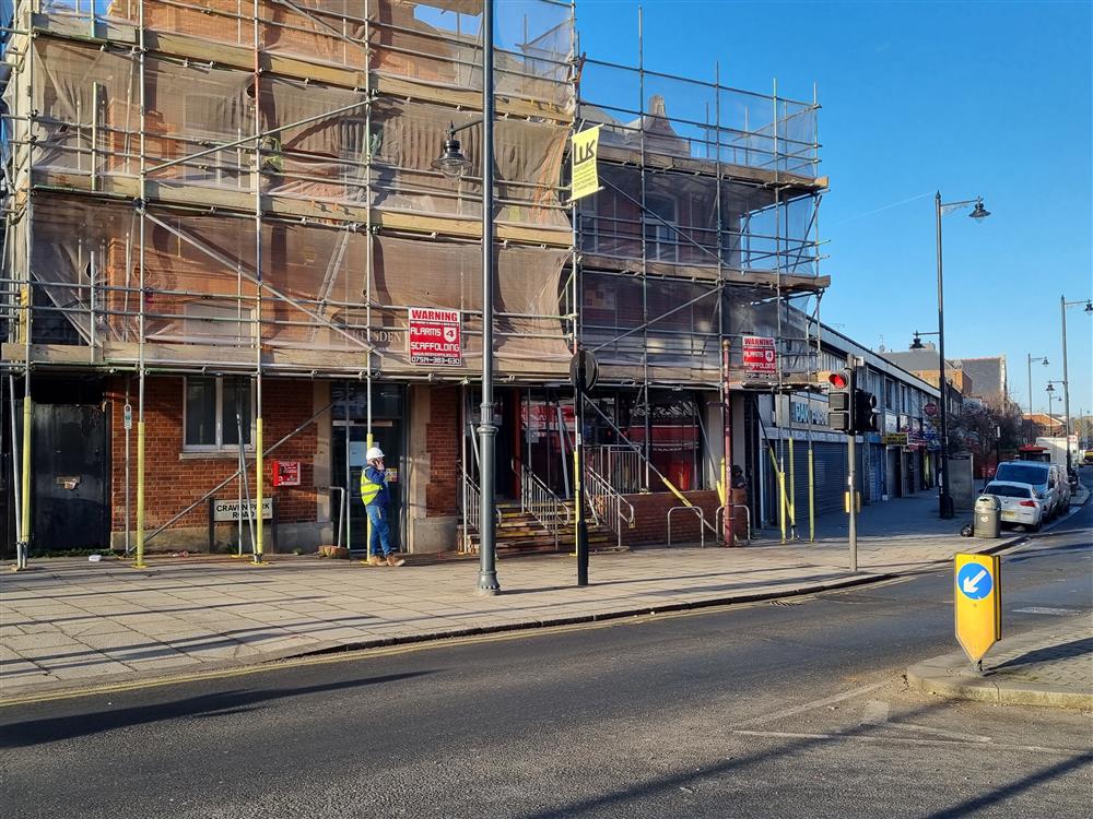 Scaffold alarm installation in Willesden, London NW10 - February 2023