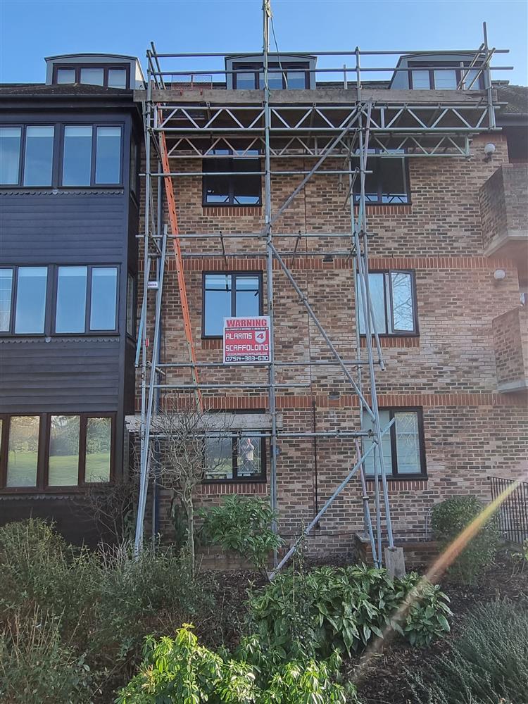 Scaffold alarm installation in Hendon, London NW4  - February 2023
