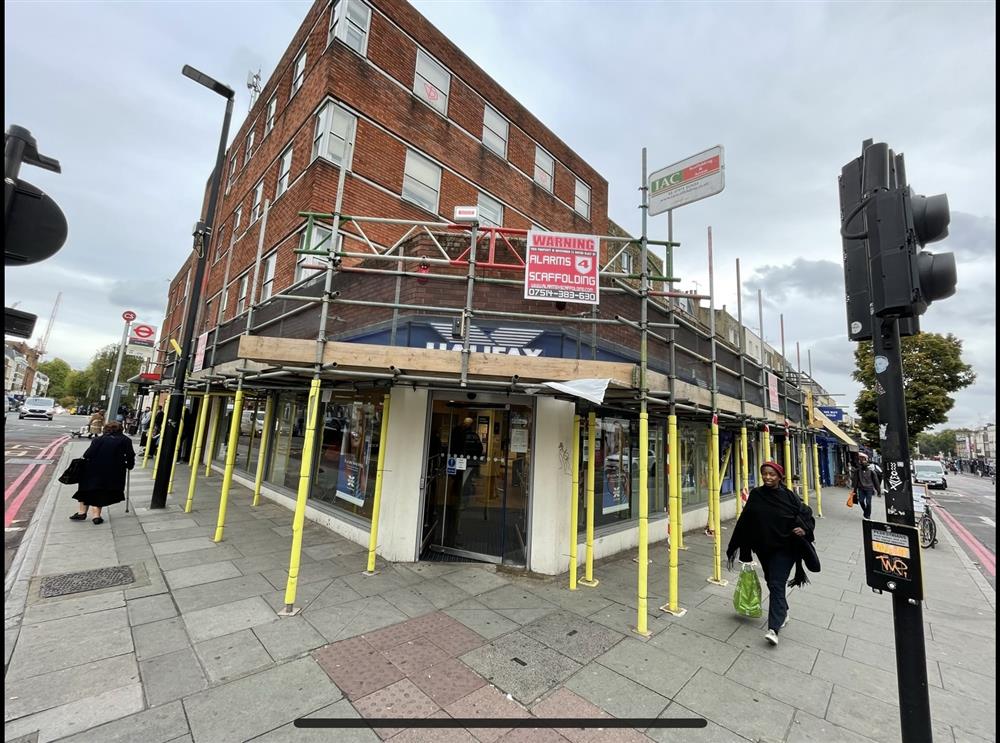 Scaffold alarm installation Camden High Street London NW1  - October 2022
