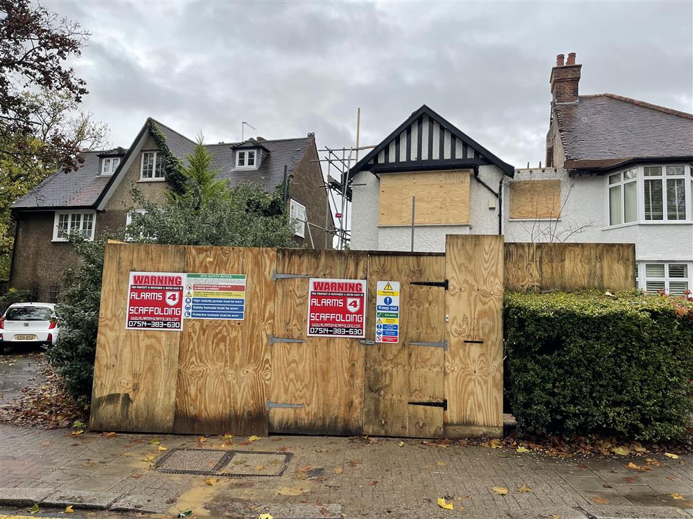Scaffold alarm installation in Golders green NW11 - December 2022